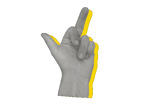 Middle finger animation