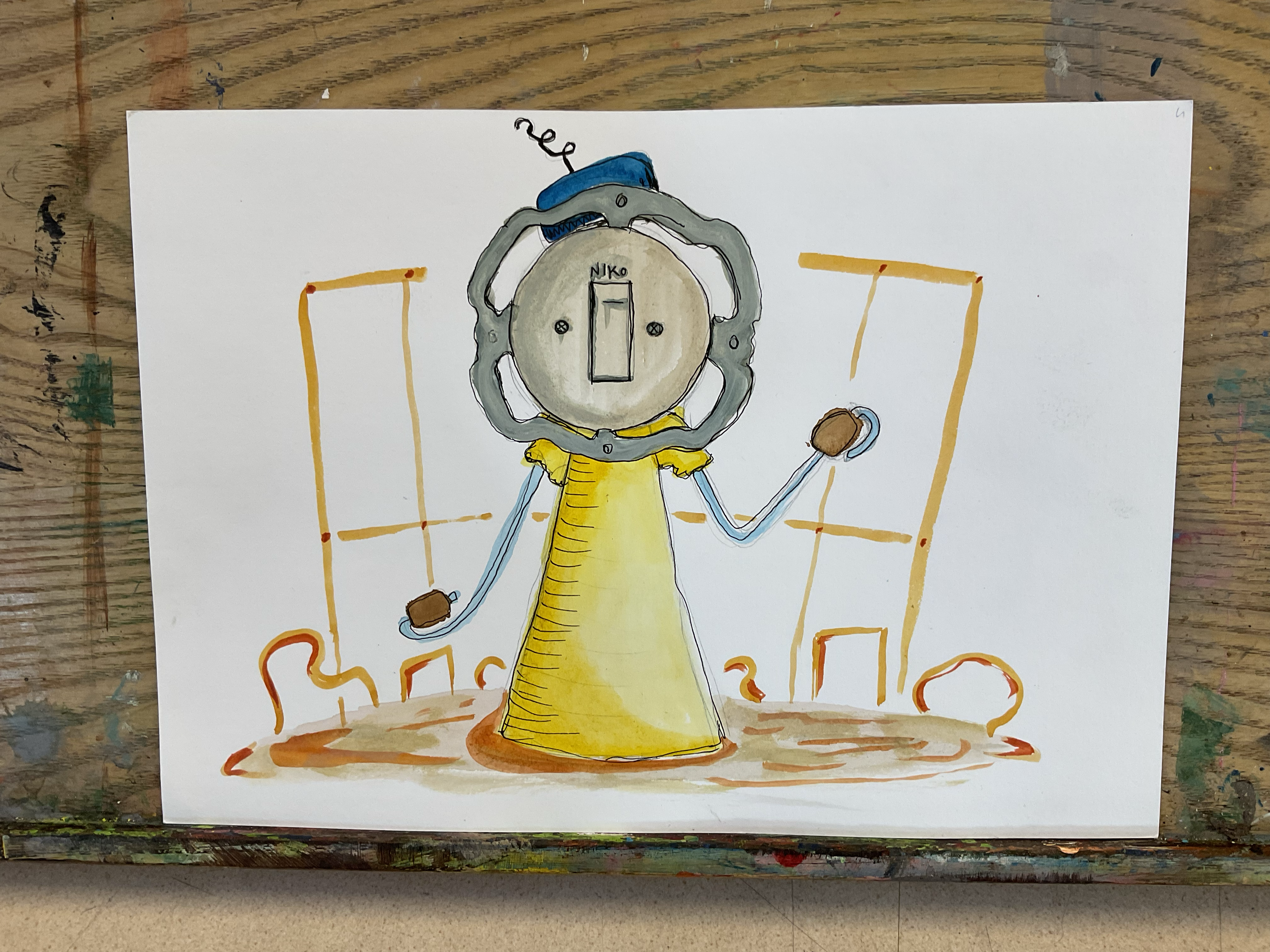 End work in art academy